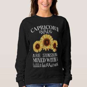 Sweatshirt Sunflower Sunshine Capricorn Zodiac Graphique