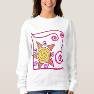Sweatshirt Sunshine Art Abstrait à porter