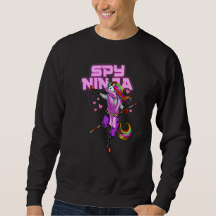 Sweatshirt Super Ninja de jeu d'espionnage Licorne Ninja Fill
