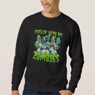 Sweatshirt Superbe costume de Chicas Zombie Épouvantable en t