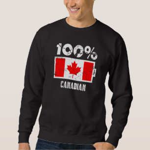 Sweatshirt Support du drapeau canadien 100 Pr d'alimentation