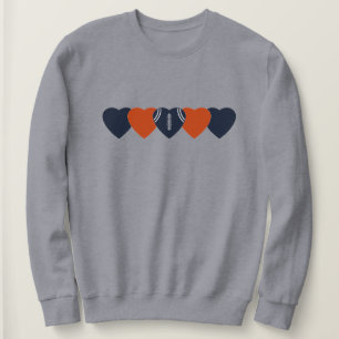 Sweatshirt Supporter de Football de Chicago Cœur Foncé