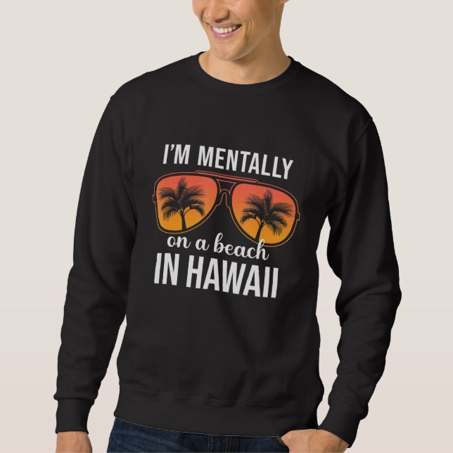 Sweatshirt Sur Une Plage À Hawaii (Devant)