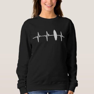 Sweatshirt Surf Heartbeat Pour Surfers