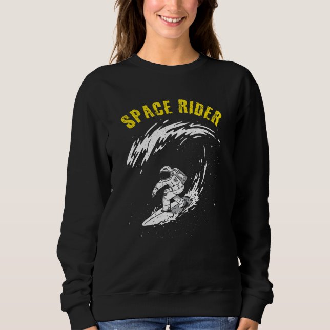 Sweatshirt Surfeur Astronaute Cavalier Spatial (Devant)