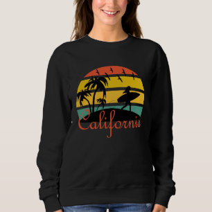 Sweatshirt Surfeur Vintage Surf Rétro Plage Vacances d'Été