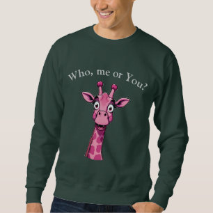 Sweatshirt Surprise de la girafe rose