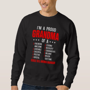 Sweatshirt Survivant de l'anémie falciforme Grand-mère fière