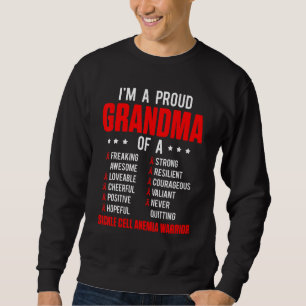 Sweatshirt Survivant de l'anémie falciforme Grand-mère fière