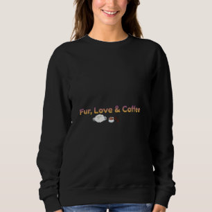 Sweatshirt Sweat-shirt à capuche Fur Love & Coffee pour amour
