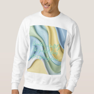 Sweatshirt Sweat-shirt au motif graphique abstrait élégant