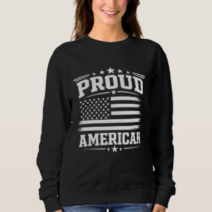 Sweatshirt Sweat-shirt drapeau américain fier USA