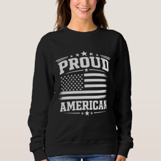 Sweatshirt Sweat-shirt drapeau américain fier USA