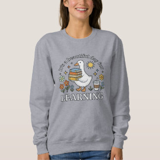 Sweatshirt Sweat-shirt Goose Apprentissage, Professeur Retour