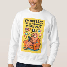 Sweat-shirt Mème "Pas Paresseux" – Vie de Ver de R