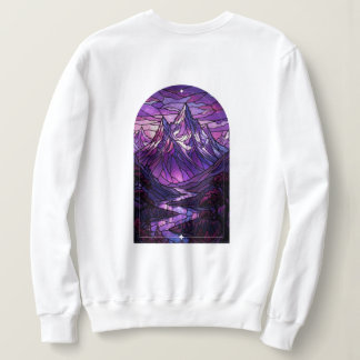 Sweatshirt Sweat-shirt Montagne Verre Coloré