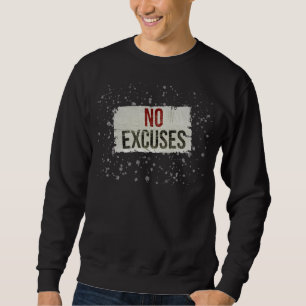 Sweatshirt Sweat-shirt motivant en gras « SANS EXCUSES »