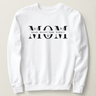Sweatshirt Sweat-shirt personnalisé pour maman avec les noms