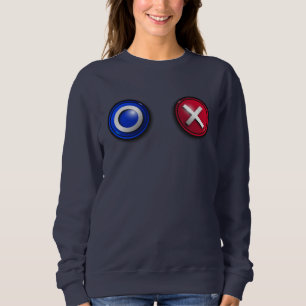 Sweatshirt Sweat-shirt pour femmes avec boutons de vote