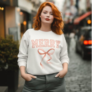 Sweatshirt Sweat-shirt rose joyeux, Sweat-shirt joyeux Noël