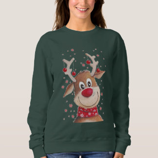 SWEATSHIRT SWEATER DE LA TÊTE DE RÉINDEUR