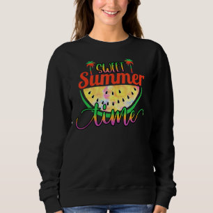 Sweatshirt Sweet Summer Watermelon Palm Tree Summer Fun
