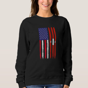 Sweatshirt Swiss Roots Drapeau semi-américain Patriotique Sui