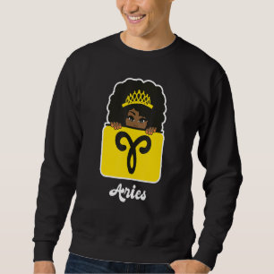Sweatshirt Symbole astrologique Zodiac Aries Horoscope Reine