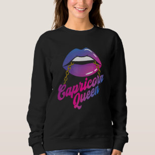 Sweatshirt SYMBOLE CAPRICRAN Queen Zodiac Astrologie d'annive