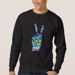 Sweatshirt SYMBOLE cool Peace Teinture À Mains Pour Garçons E