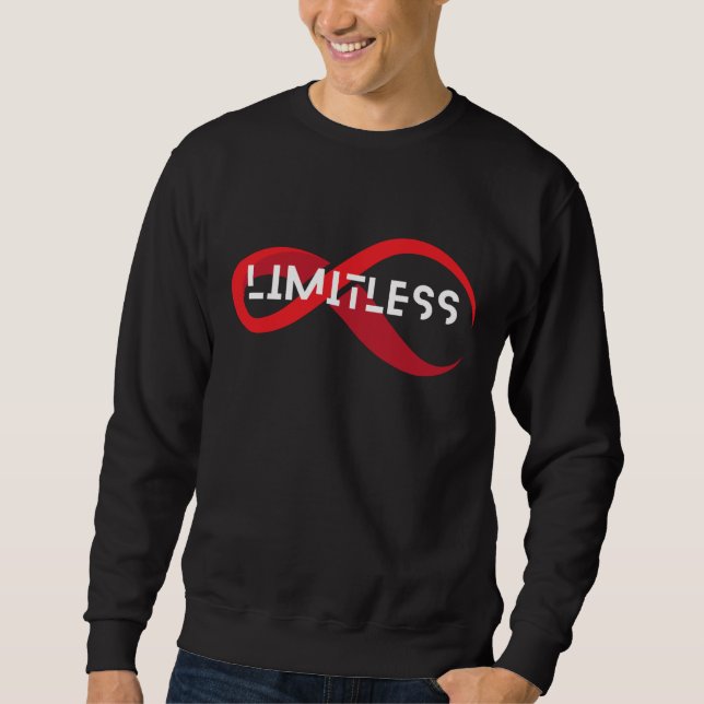 Sweatshirt symbole de l'infini LIMITLESS (Devant)