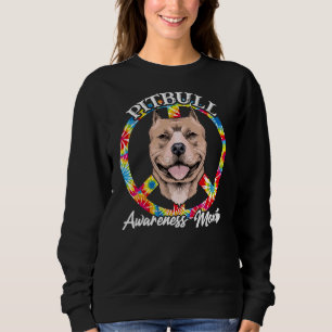 Sweatshirt Symbole de paix Chien Sensibilisation à la Pitbull