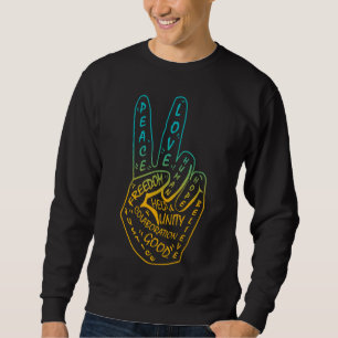 Sweatshirt Symbole de paix Faire de la paix pas de la guerre