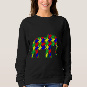 Sweatshirt Symbole de sensibilisation sur l'autisme Couleurs 