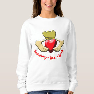 Sweatshirt Symbole d'Irlandais de Claddagh