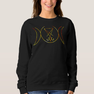 Sweatshirt Symbole du pentagramme de la déesse triple avec la