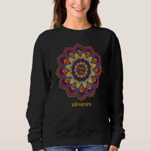 Sweatshirt SYMBOLE Hindou indien Mandala Chakra Sahasrara