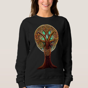 Sweatshirt Symbole irlandais Yggdrasil de l'arbre de vie