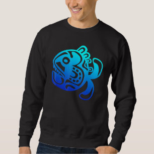 Sweatshirt Symbole Poisson Culture Haka Kia Ora Danse Nouvell