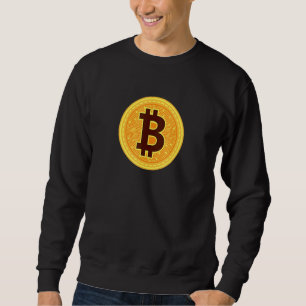 Sweatshirt Symbole Ticker Btc Bitcoin Cryptomonnaie