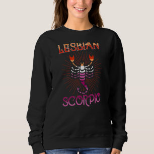 Sweatshirt Symbole zodiaque lesbien Scorpio Anniversaire Horo