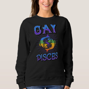 Sweatshirt Symbole Zodiaque Poissons Gay Horoscope Anniversai
