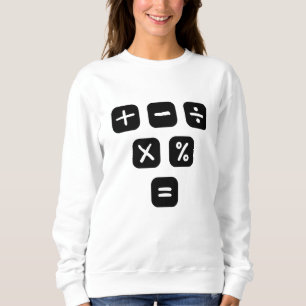 Sweatshirt Symboles mathématiques signes mathématiques