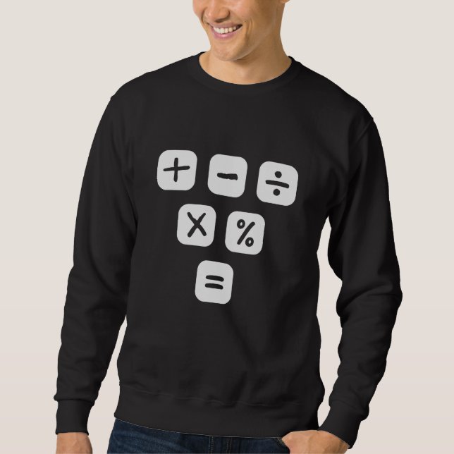 Sweatshirt Symboles mathématiques Signes mathématiques (Devant)