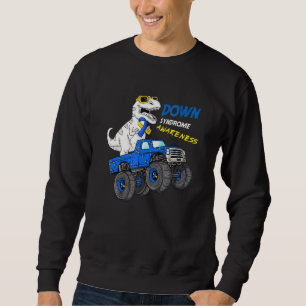 Sweatshirt Syndrome de Down T Rex Dinosaur Garçons Enfants Tr
