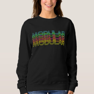 Sweatshirt Synthétiseur analogique modulaire des années 80 Ré