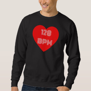 Sweatshirt Synthétiseur I Love 128 Bpm Pour Les Ventilateurs 