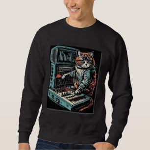 Sweatshirt Synthétiseur pour chat Synthétiseur analogique Mat