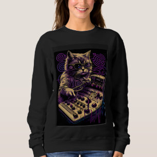 Sweatshirt Synthétiseur pour chat Synthétiseur analogique Mat