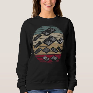 Sweatshirt Synthétiseur vintage Collection Clé Synthétique Ré